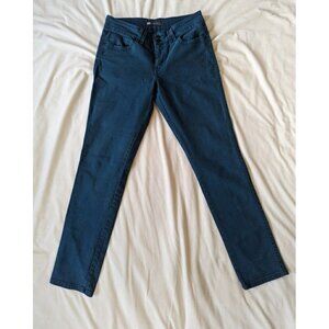 Levi's Women's Mid Rise Skinny Green Jeans Pants 8M flap pockets